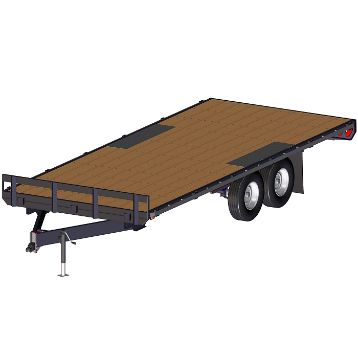 10000 lbs Flat Deck Trailer Plans