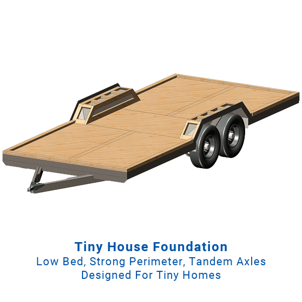 Tiny House Trailer Frame Plans 20 Floor Tandem Axle 14000 Lbs 8016